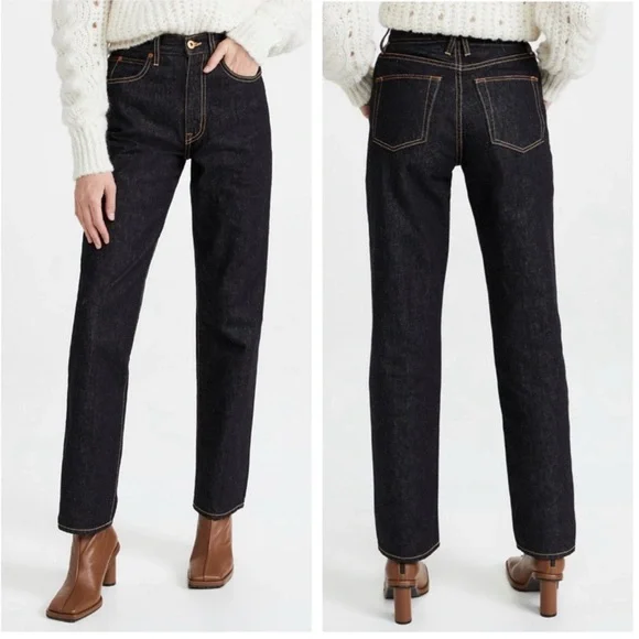 SLVRLAKE Women's High Waisted Straight Jeans - Picture 1 of 5